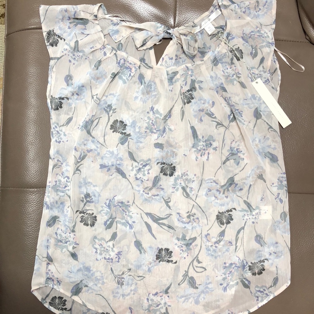 Lauren Conrad Pleat Neck Blouse